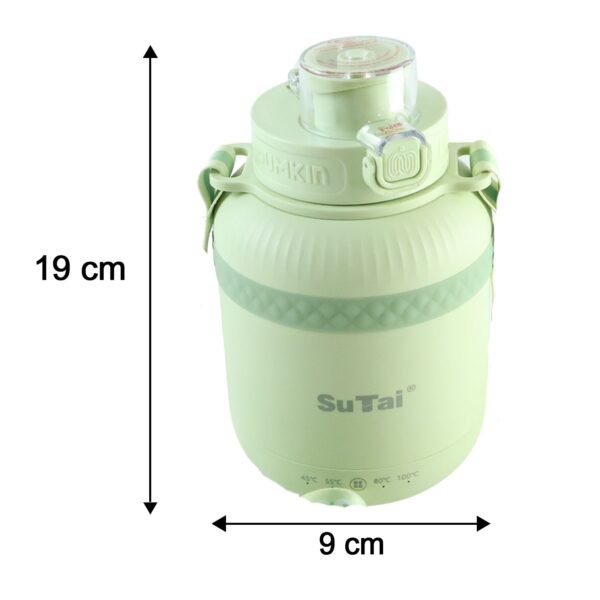 Portable Electric Kettle 600ml, Travel Water Boiler Bottle with Temperature Control (1 Pc)
