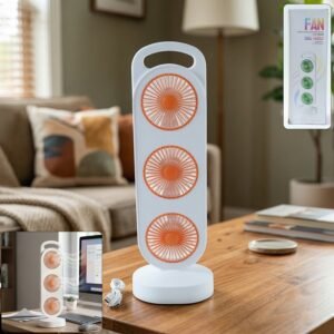 Portable 3 in 1 Table Fan – Compact Personal Cooling Solution