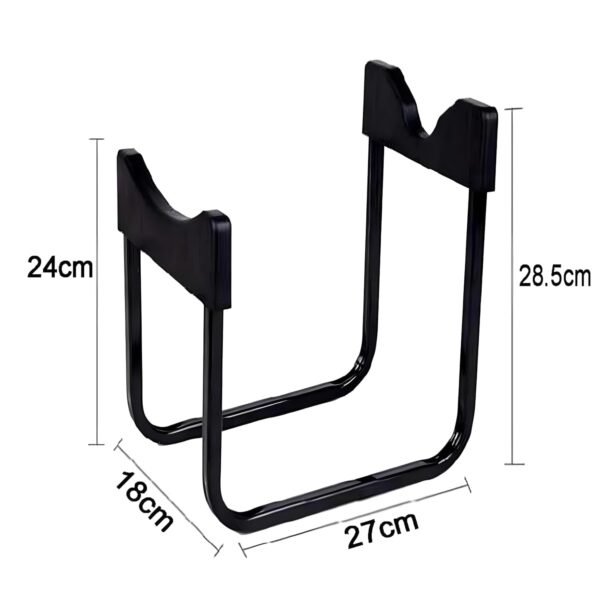 PortableRackBottledWaterHolder-size.jpg Metal Water Can Bottle Dispenser Stand Heavy Duty Holder for 20 Litre (1 Set)