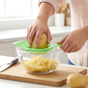 Potato Fries Cutter – Stainless Steel Blades for Easy Slicing | Indo Glow