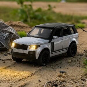 Light and Sound Metal Pull Back Car Toy, Die Cast SUV Model for Kids (1 Pc)