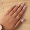 Press-On Nails – Reusable False Nail Set with Strong Glue for Equally Glam Looks (Mix Design)