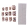 Press-On Nails – Reusable False Nail Set with Strong Glue for Equally Glam Looks (Mix Design)