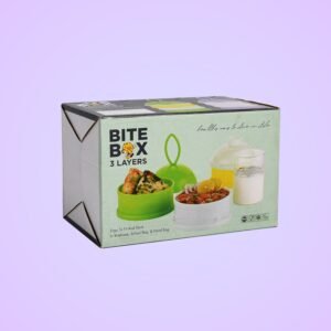 Baby Food Storage Box – 3-Layer Portable | Mini Bubbles
