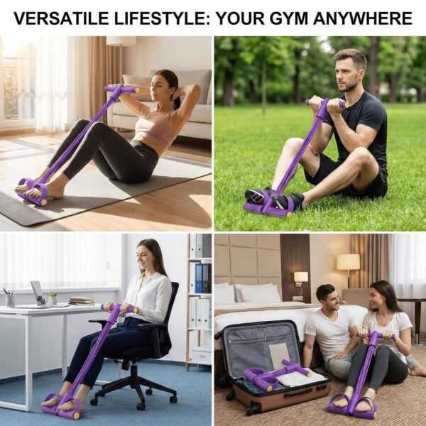 Pull Rope Resistance Exerciser – Full Body Workout & Portable
