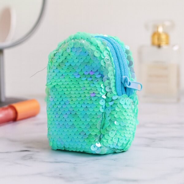 Sequin Pouch – Sparkly Zipper Pouch for Coins, Makeup & Essentials
