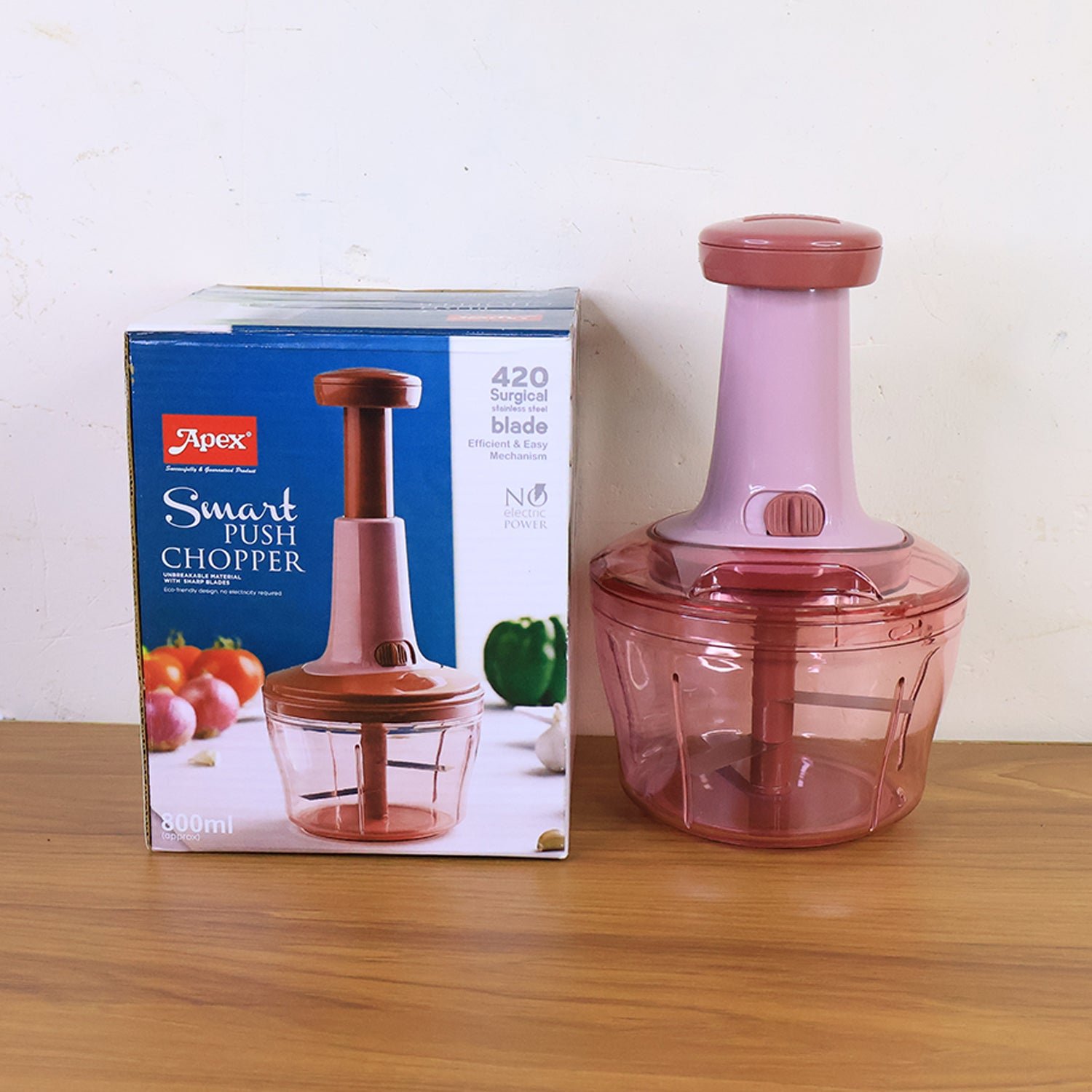 Vegetable Chopper – 800 ML Capacity Manual Food Cutter