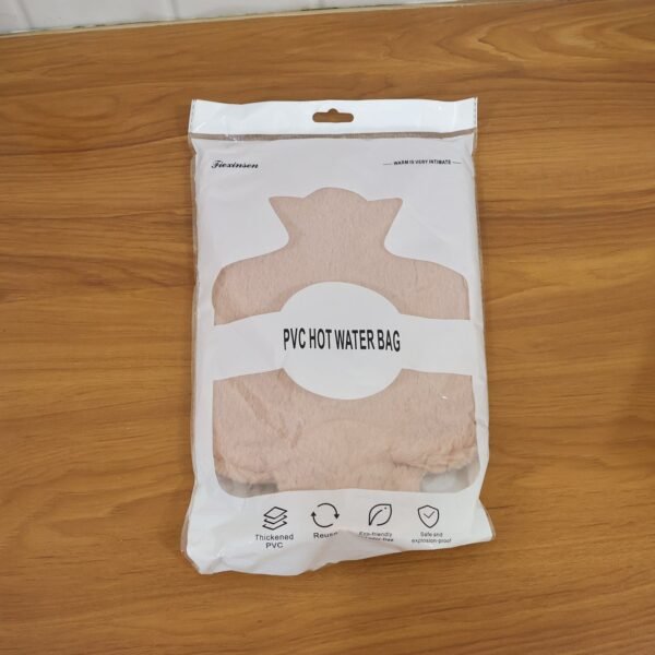 PVC Hot Water Bag – Soft Fur Cover for Pain Relief & Warmth