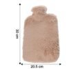 PVC Hot Water Bag – Soft Fur Cover for Pain Relief & Warmth