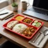 Multipurpose Compartment Serving Tray – 32×25 Cm Durable Sectioned Plate