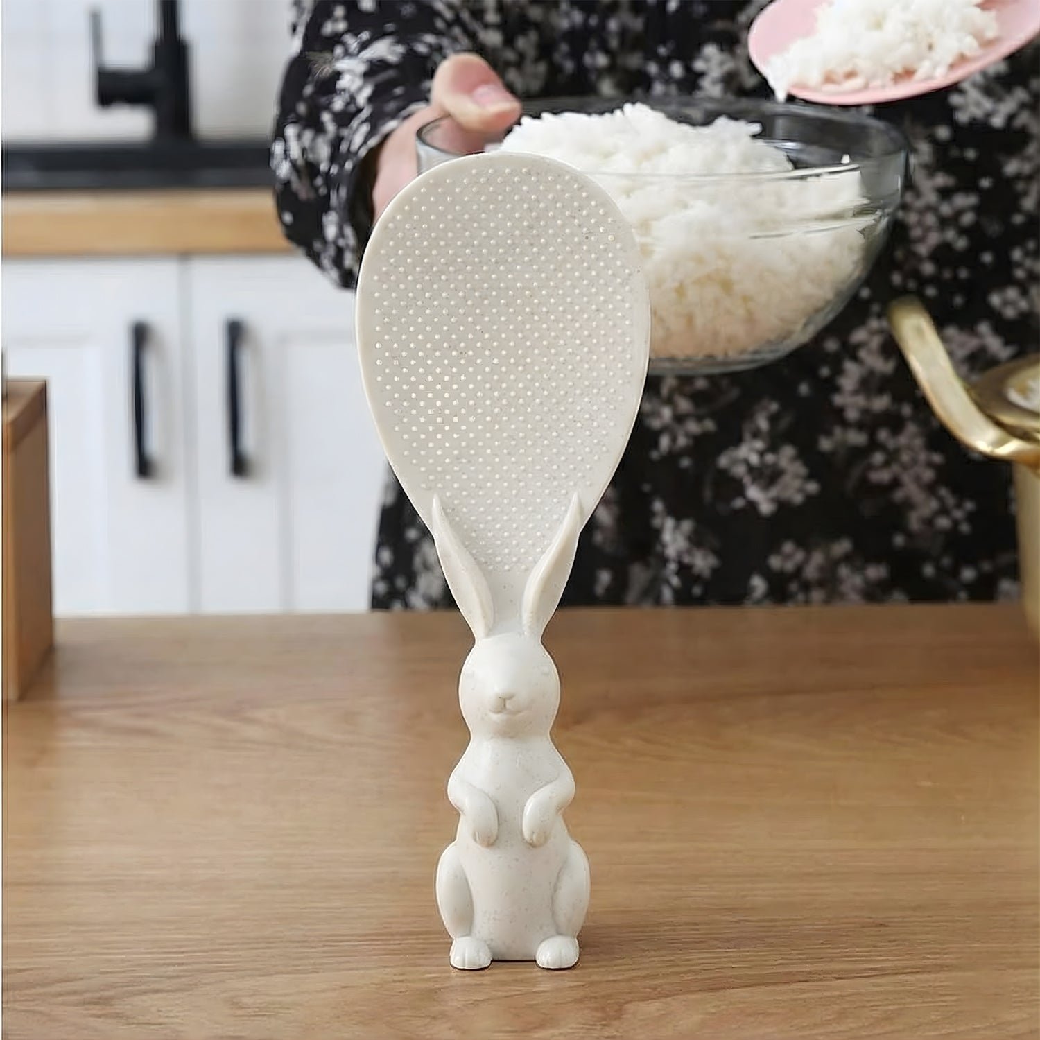 Bunny Handle Rice Serving Spoon – Non-Stick & Ergonomic Grip