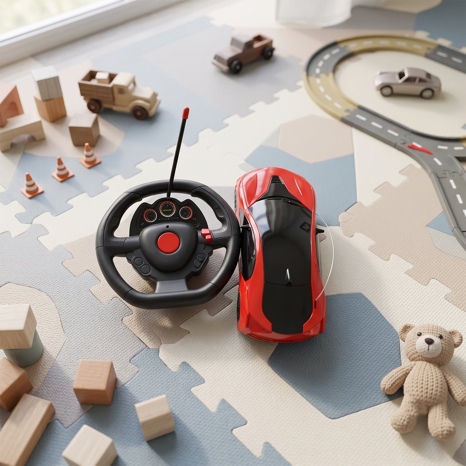 Remote Control Car for Kids – Fast Steering & Lights | Spark Tots