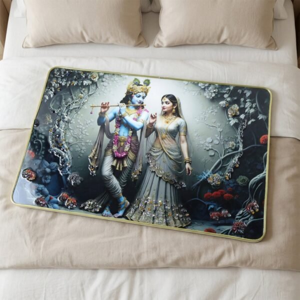 Radha Krishna Wall Frame – Elegant Spiritual Home Decor