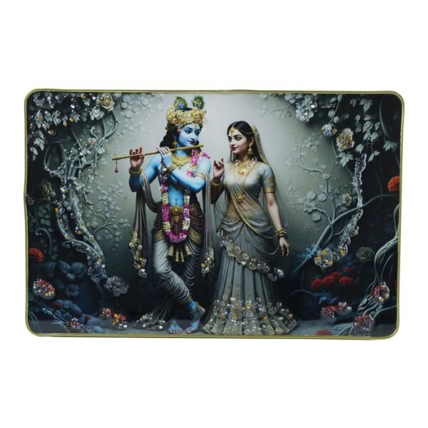Radha Krishna Wall Frame – Elegant Spiritual Home Decor