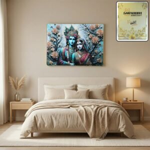 Radha Krishna Wall Frame – Divine Spiritual Decor for Home