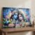 Radha Krishna Wall Frame – Vibrant Spiritual Artwork for Home