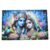 Radha Krishna Wall Frame – Vibrant Spiritual Artwork for Home