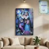Radha Krishna Wall Frame – Large Artistic Decor for Devotees