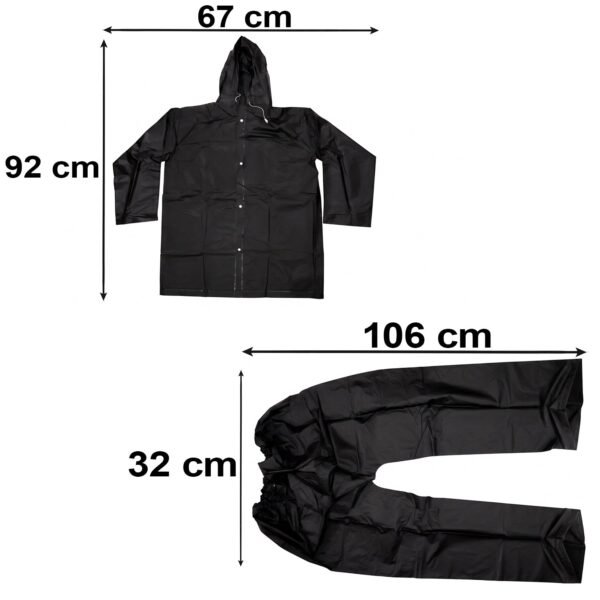 Waterproof EVA Rain Coat Set – Hooded Jacket & Pant for Monsoon