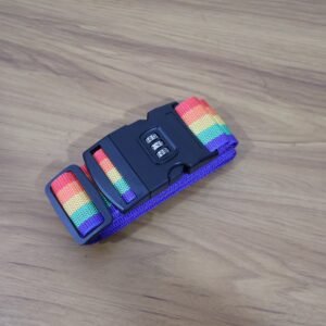 Rainbow Luggage Strap – Secure & Identify Your Bags with Lock