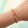 Sandalwood Mala with Rudraksha Beads, Chandan Japa Mala for Puja and Wear (1 Pc)