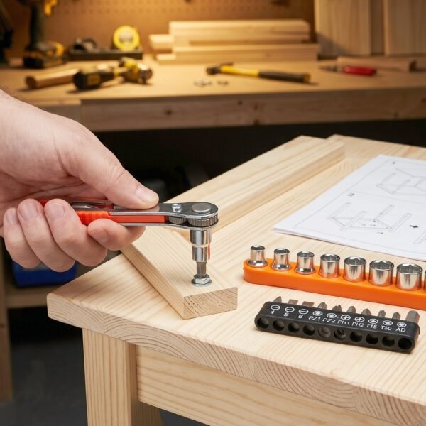 Mini Ratchet Wrench – Compact Versatile Socket Screwdriver Set