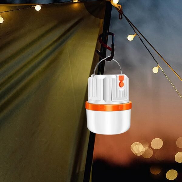 Rechargeablelight-03 Solar Rechargeable LED Emergency Light Portable Camping Lantern Lam...