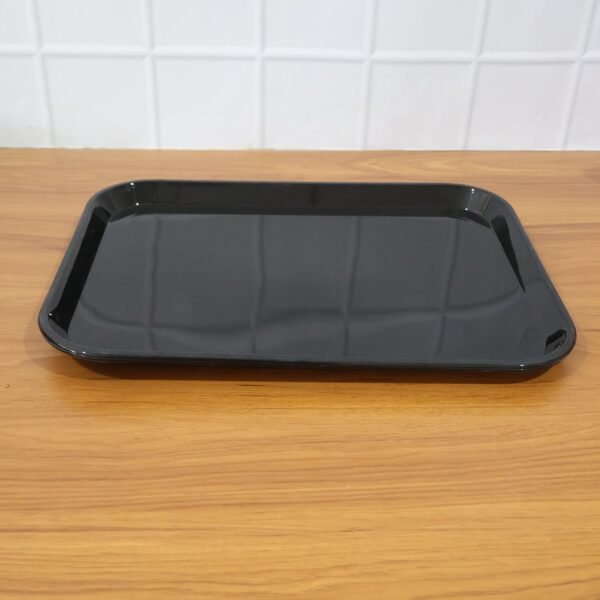 Plastic Serving Tray – 40x30 cm Durable & Break-Resistant Black