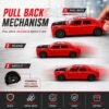 Die-Cast Metal Pull-Back Toy Car – Realistic Luxury Sedan Model