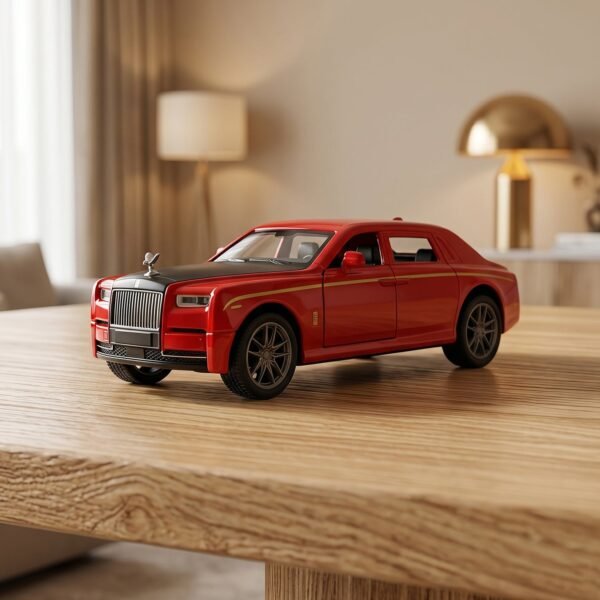 Die-Cast Metal Pull-Back Toy Car – Realistic Luxury Sedan Model