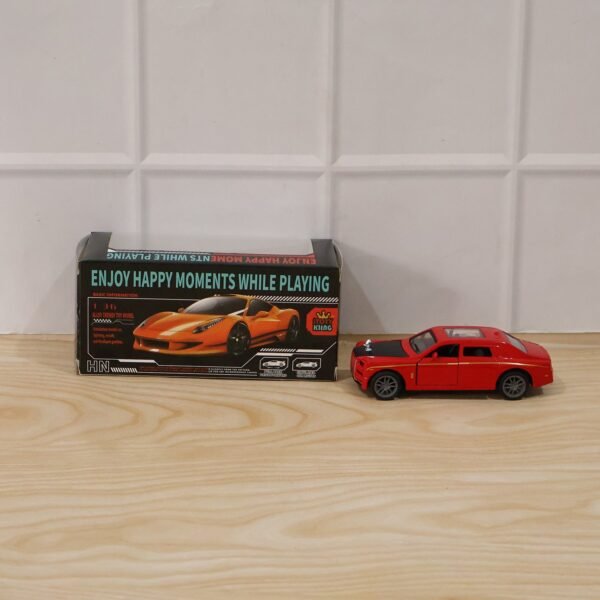 Die-Cast Metal Pull-Back Toy Car – Realistic Luxury Sedan Model