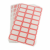 Self-Adhesive Label Stickers – 50 Red & White Sheets for Easy Organization