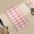 Self-Adhesive Label Stickers – 50 Red & White Sheets for Easy Organization