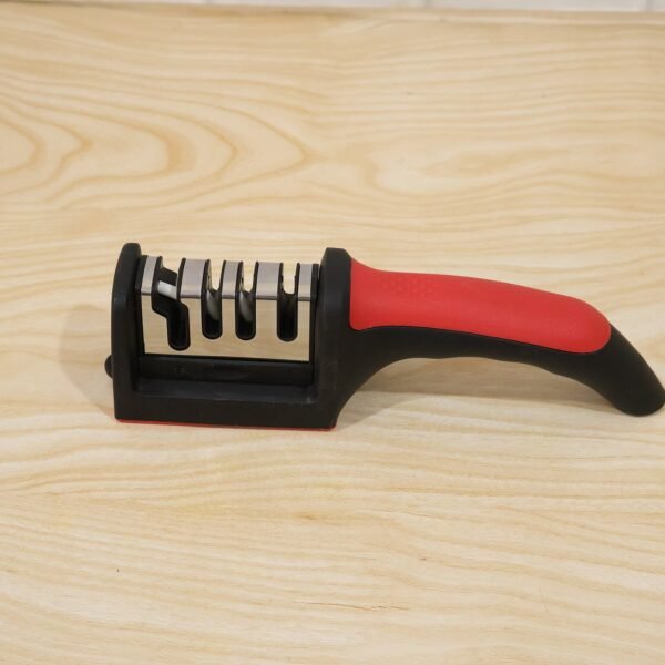 4 Stage Knife Sharpener Tool for Kitchen Knives with Non Slip Handl...