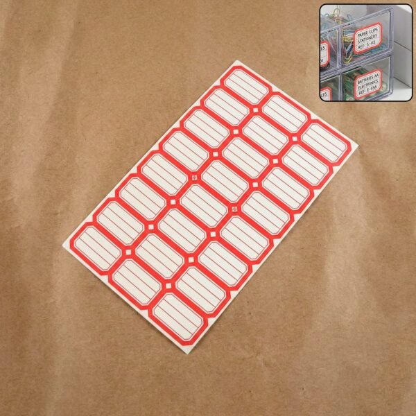 Self-Adhesive Label Stickers – Durable Rectangular for Organisation