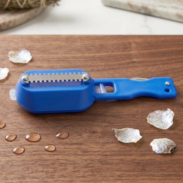 Fish Scaler Scraper with Lid Scale Remover Skin Cleaner for Kitchen (1 Pc)