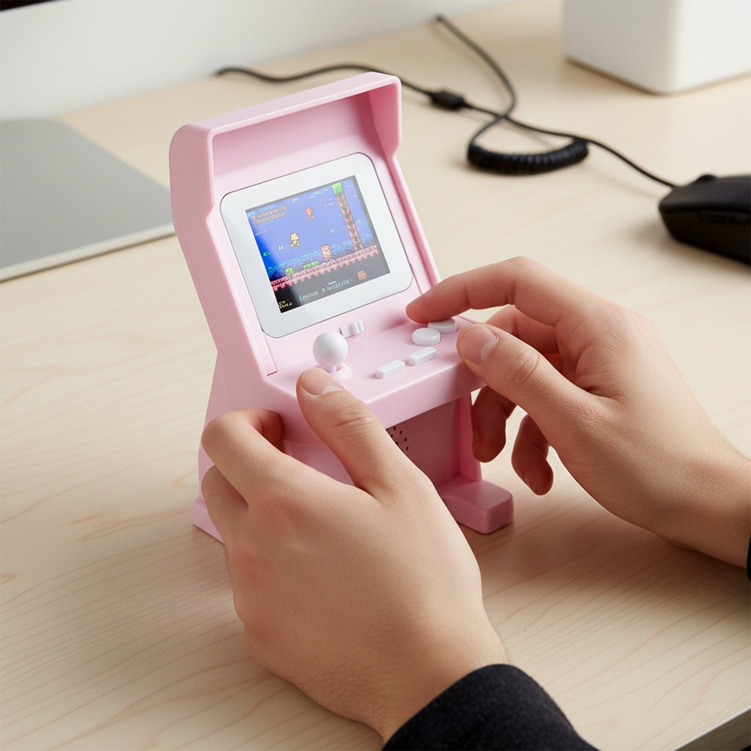 Mini Retro Arcade Console – 120 Classic Games & Joystick Fun