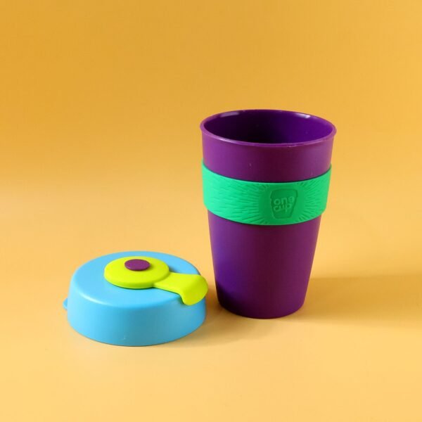 Reusable Colorful Travel Mug – Spill-resistant & Stylish 400 ML