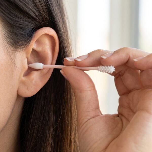 4 In 1 Reusable Silicone Ear Swab Set with Case Washable Ear Buds (1 Set)