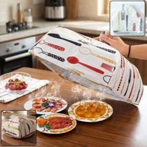 Reusable Food Cover – Small Size Foldable Dish Lid | CookAura