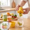 Square Ice Cube Mould Set with Lids Multicolor for Drinks and Cocktails (4 Pc)