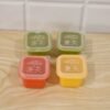 Square Ice Cube Mould Set with Lids Multicolor for Drinks and Cocktails (4 Pc)