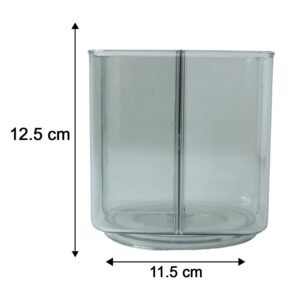 Desk Organizer – 360° Rotating Acrylic Pen Stand for Workspace