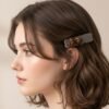 Elegant Bow Hair Clips Set – Stylish 4-Piece Snap Clips Combo