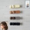 Elegant Bow Hair Clips Set – Stylish 4-Piece Snap Clips Combo