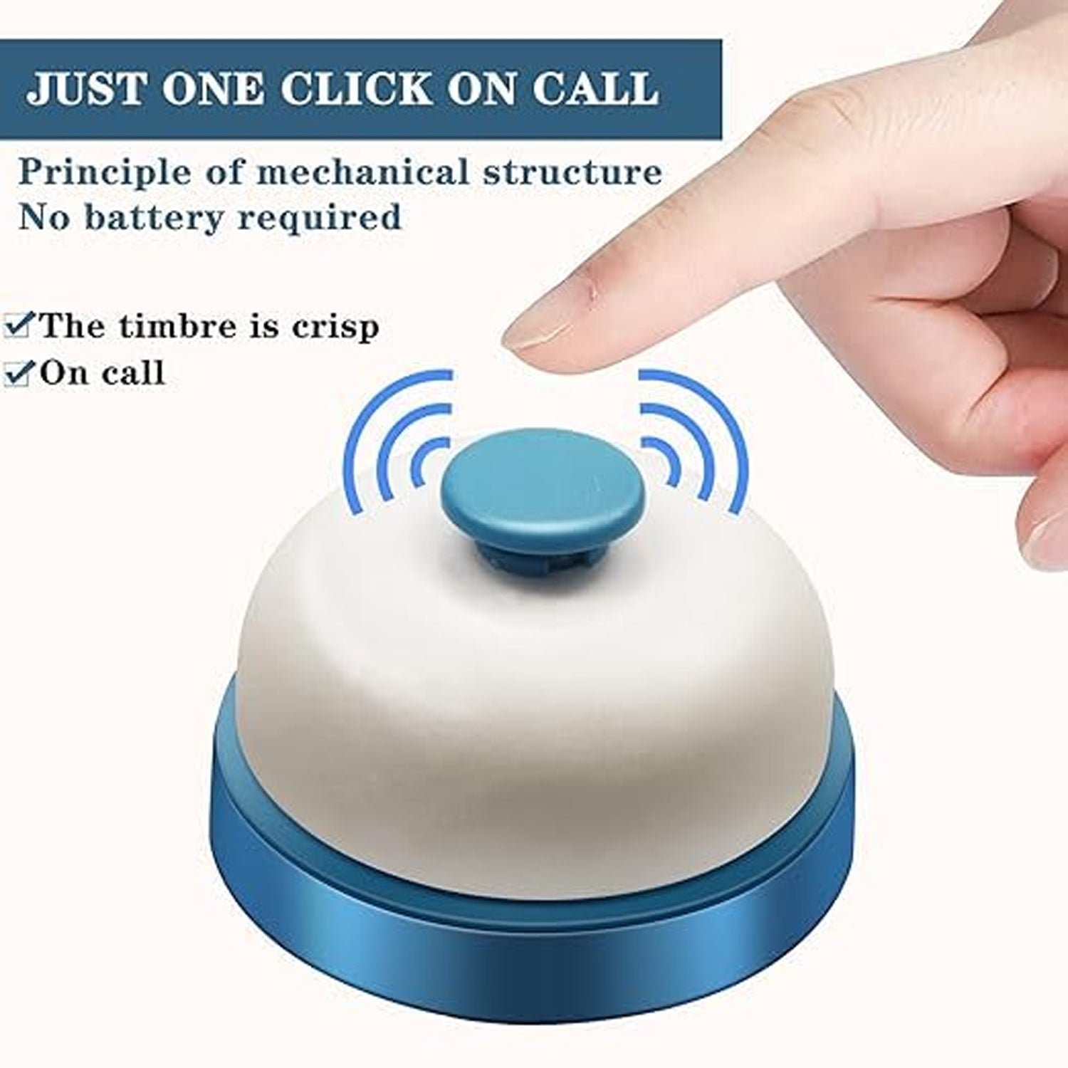 Desk Ring Bell – Loud Sound & Compact Design for Offices
