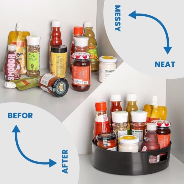 Rotating Storage Tray – 360 Degree Turntable Organizer for Kitchen