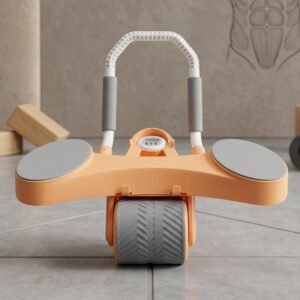 Automatic Rebound Abdominal Exercise Roller Wheel with Elbow Support (1 Pc)