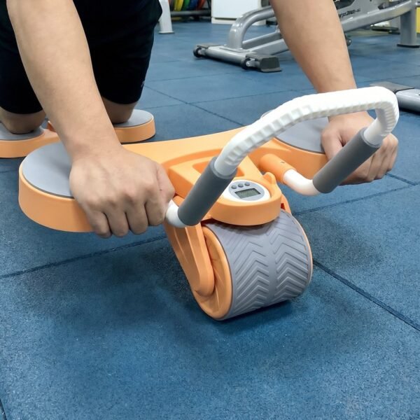Automatic Rebound Abdominal Exercise Roller Wheel with Elbow Support (1 Pc)