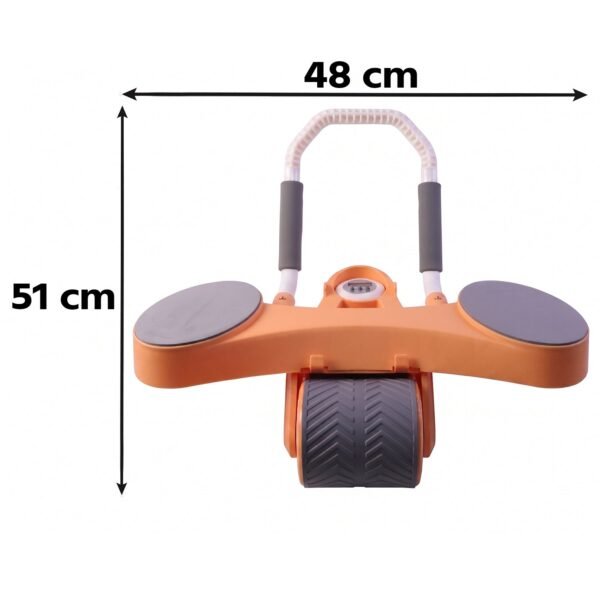 Automatic Rebound Abdominal Exercise Roller Wheel with Elbow Support (1 Pc)